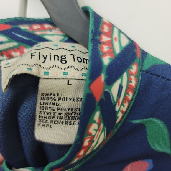 Flying tomato long bell sleeve mock neck sleeve, large - Picture 7 of 9